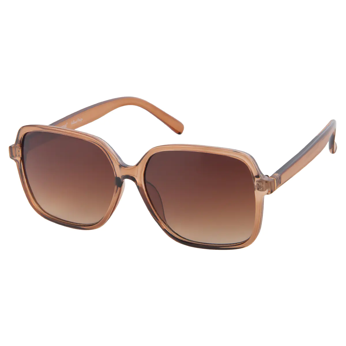 Square Light Brown Sunglasses