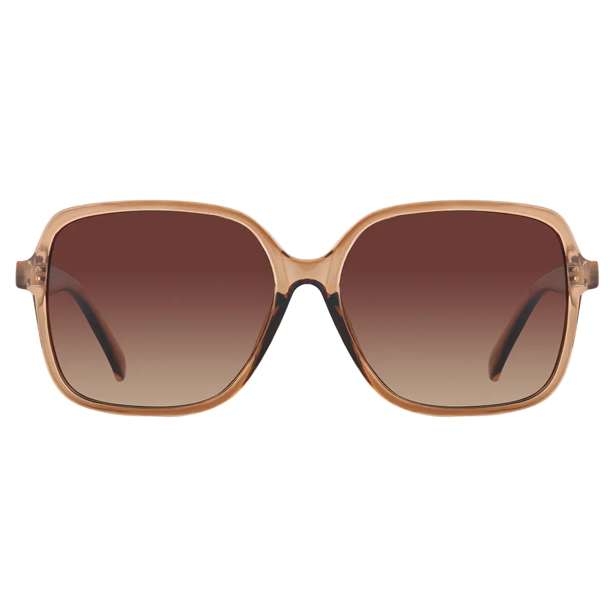 Square Light Brown Sunglasses