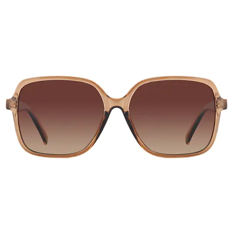 Square Light Brown Sunglasses