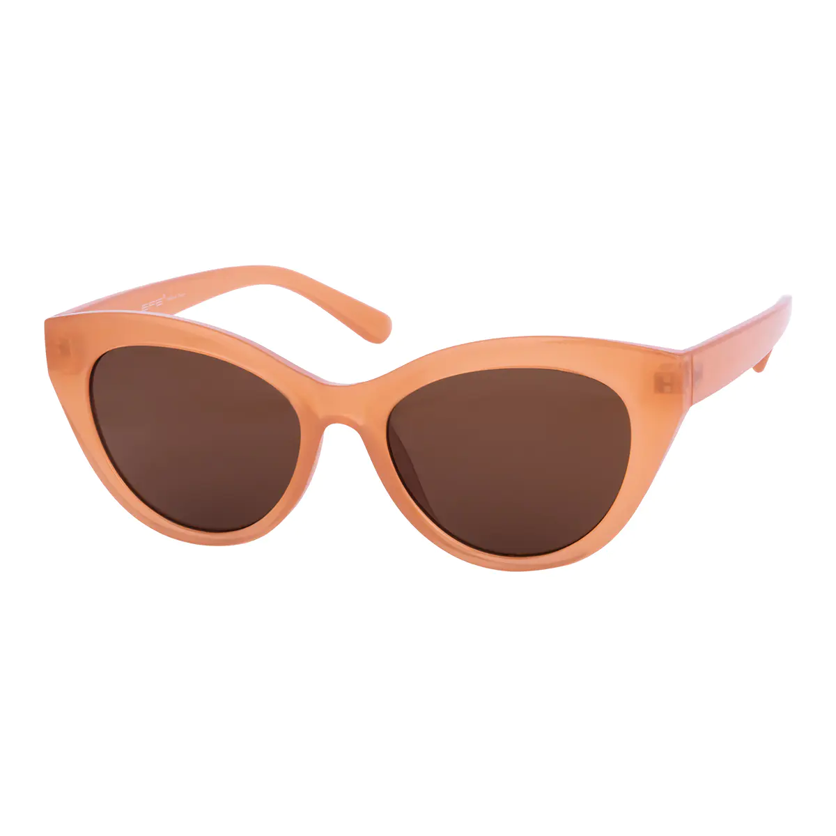 Cat-eye Transparent Amber Sunglasses