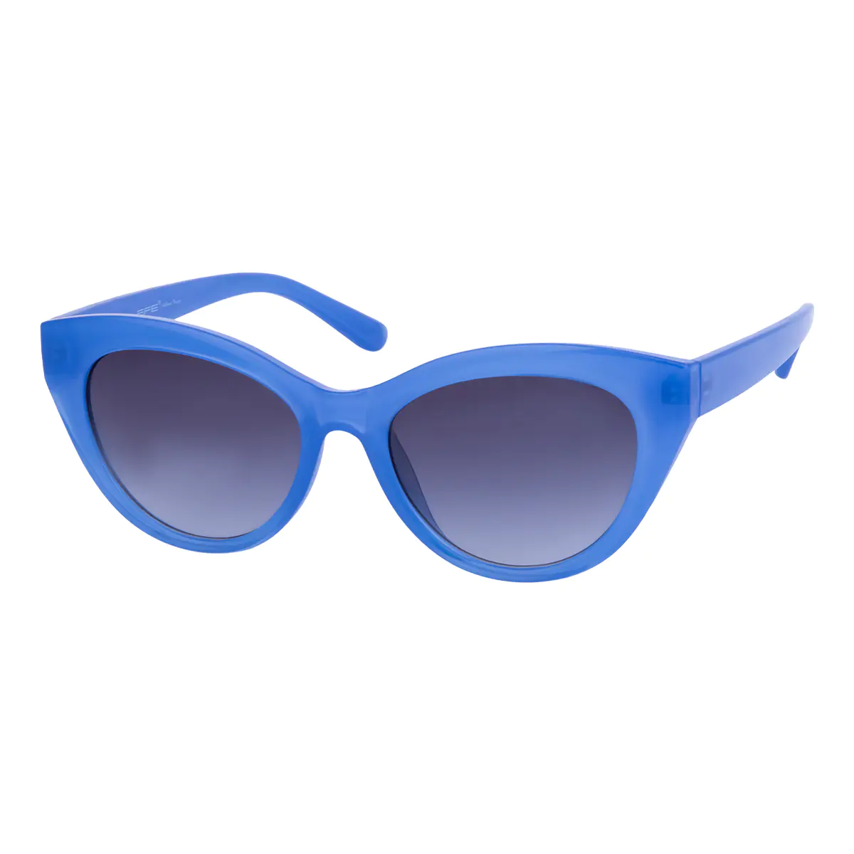 Cat-eye Transparent Blue Sunglasses