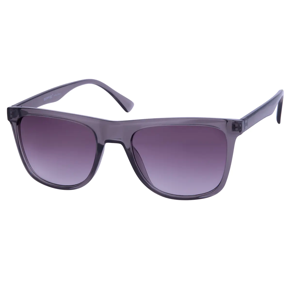 Square Transparent Gray Sunglasses
