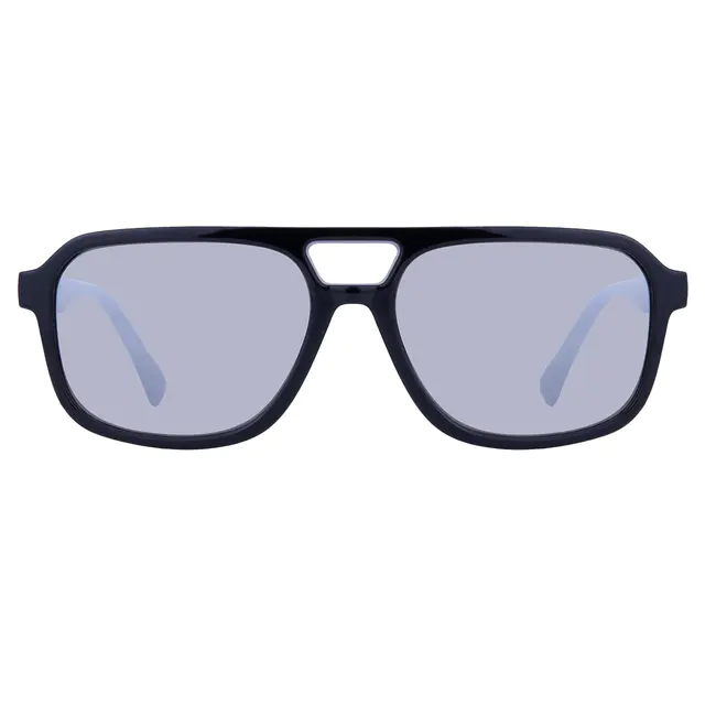 Square Matte Black Sunglasses