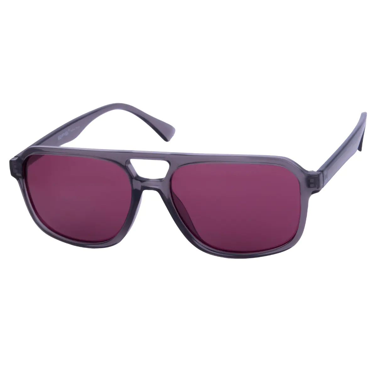 Square Transparent Gray Sunglasses
