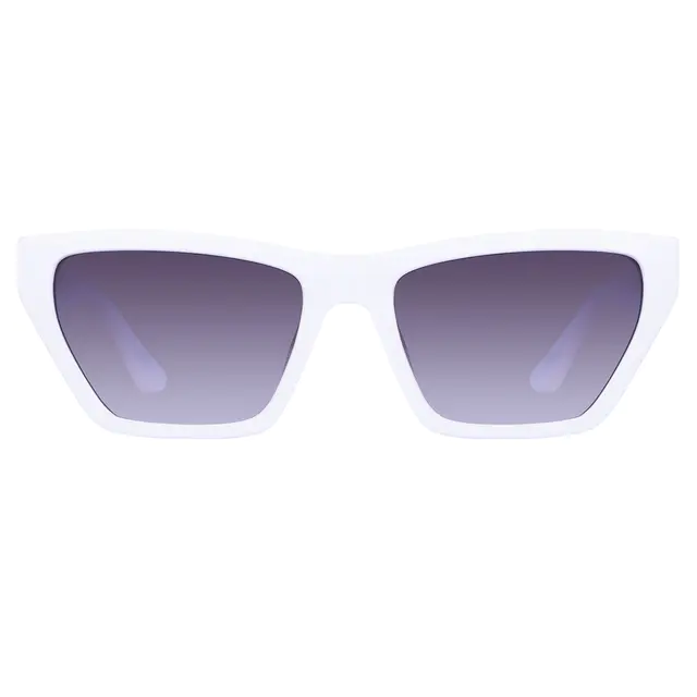 Cat-eye White Sunglasses