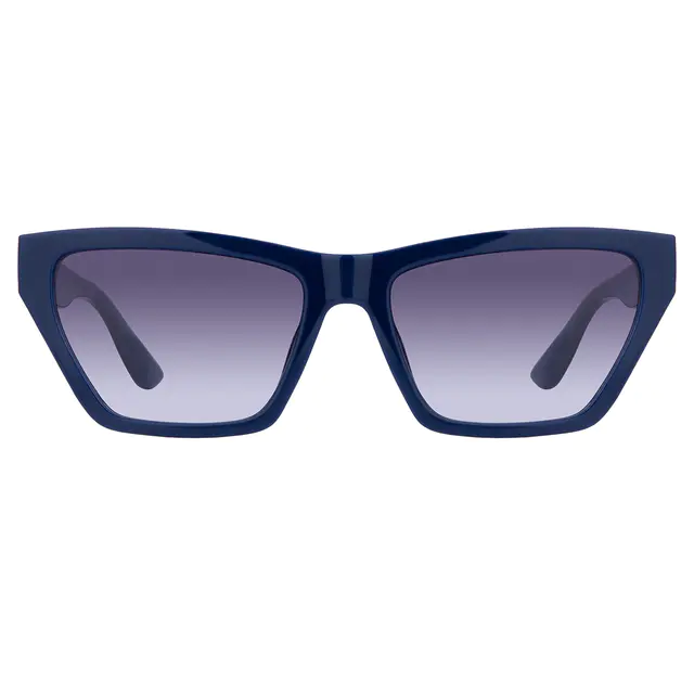 Cat-eye Blue Sunglasses