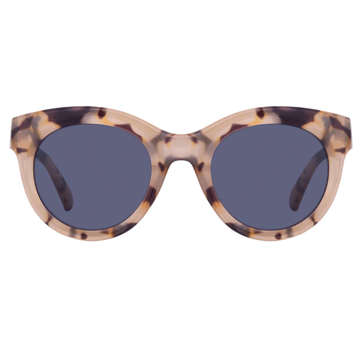 Express tortoiseshell round frame sunglasses Work It! Dark Tort Uni-Sex Oval Sunglasses | Le Specs main image 4