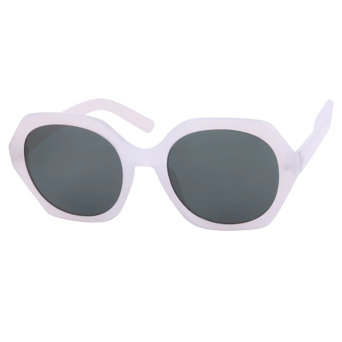 Geometric White Sunglasses