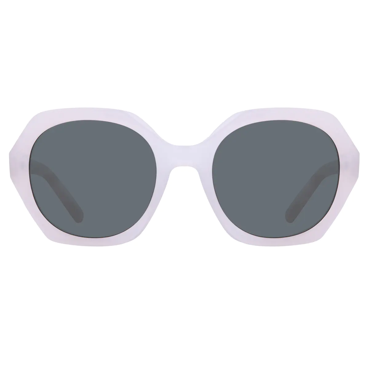 Geometric White Sunglasses