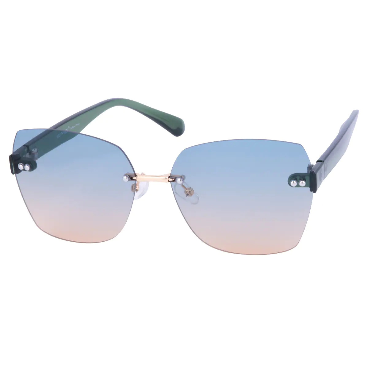 Geometric Green Sunglasses