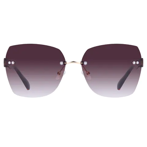 Geometric Transparent Yellow Sunglasses