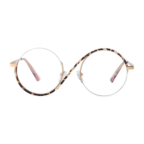 Round Black/Tortoiseshell Eyeglasses