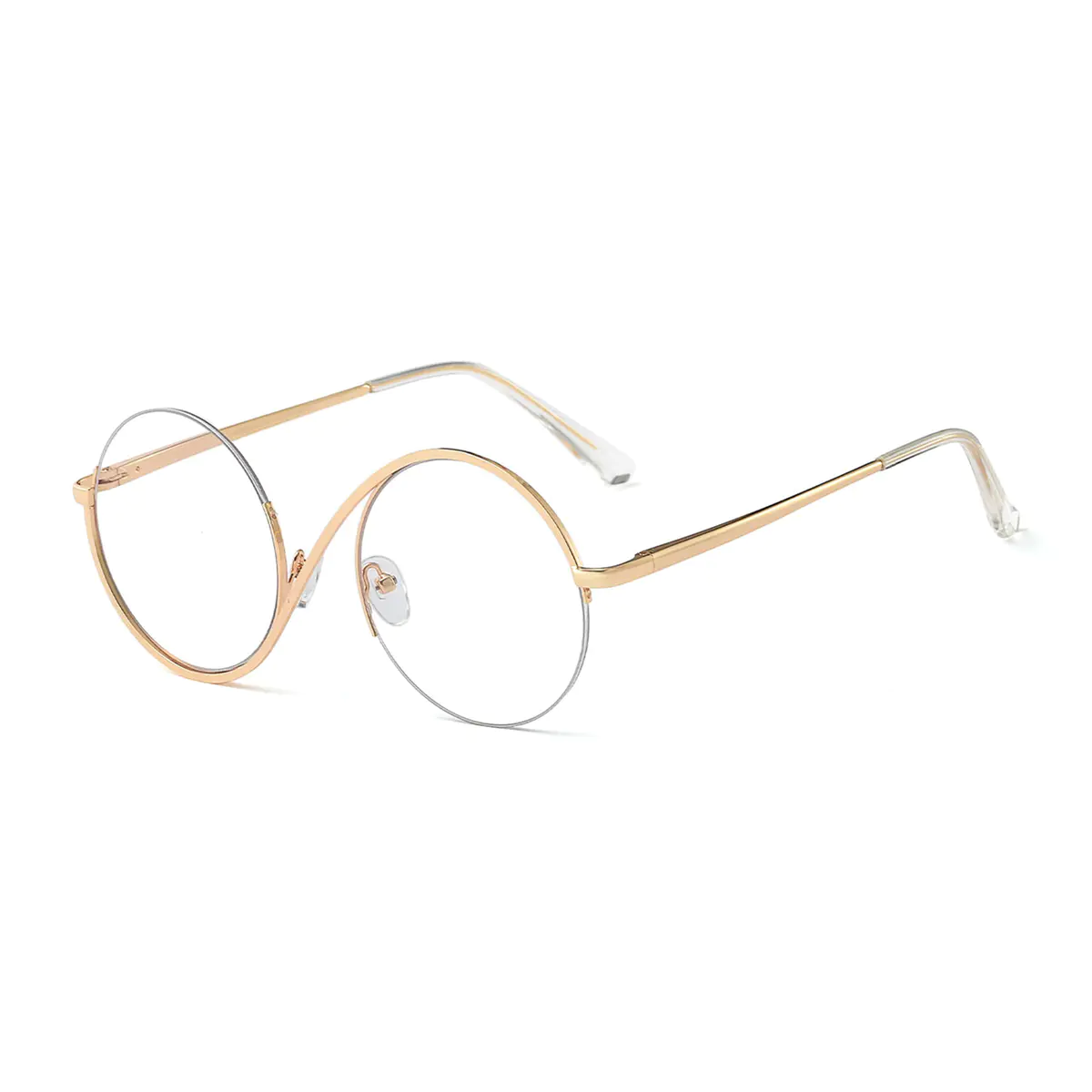 Round Gold Eyeglasses