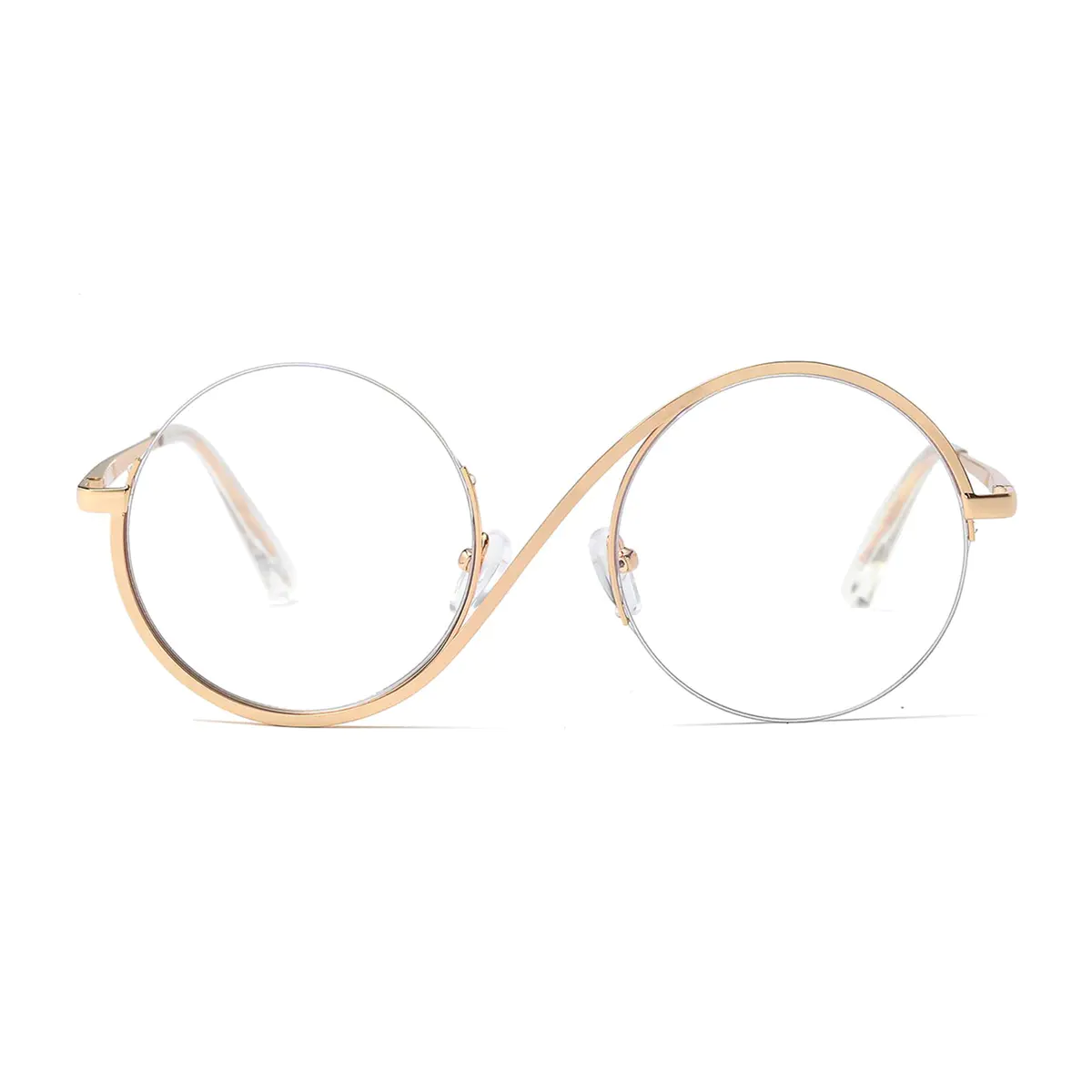 Round Gold Eyeglasses