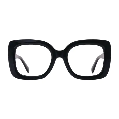 Square Black Eyeglasses