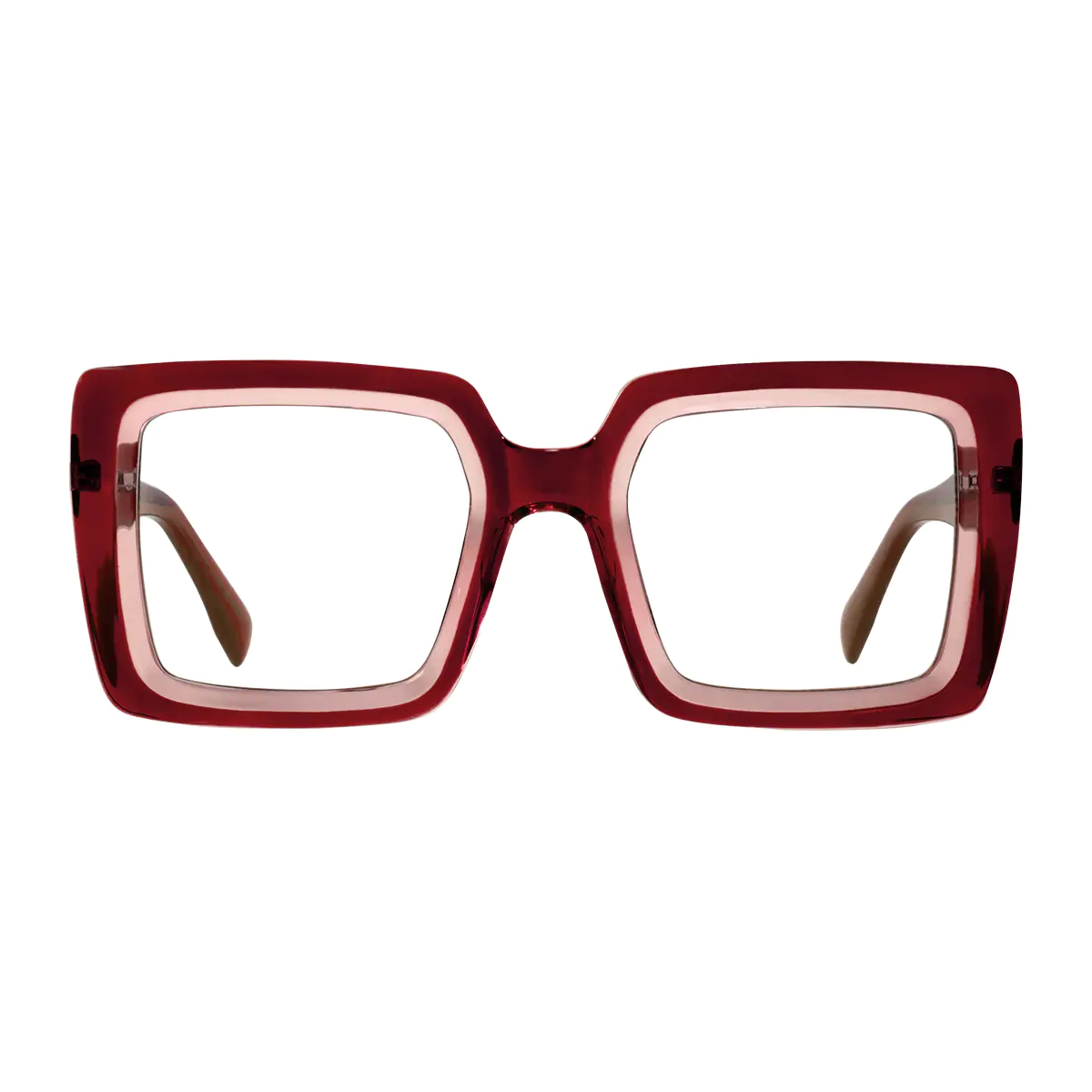 Square Wine Eyeglasses