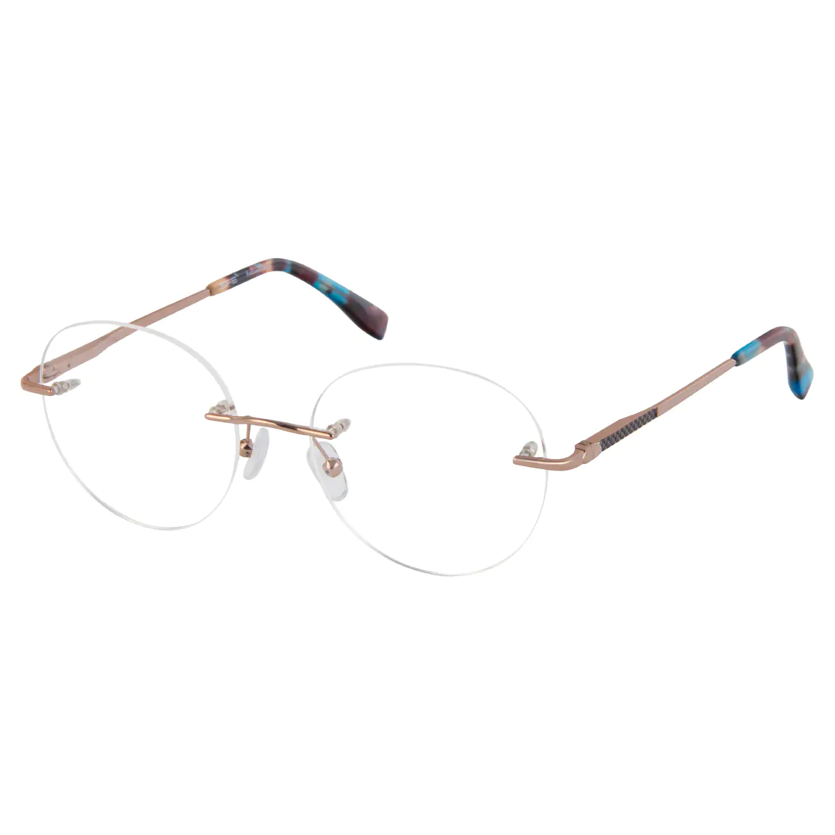 Round Gold Eyeglasses