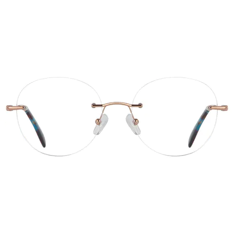 Round Gold Eyeglasses