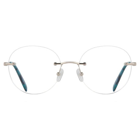 Round Silver Eyeglasses