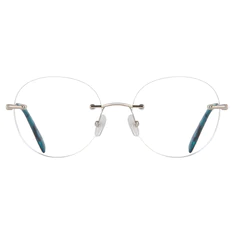 Round Silver Eyeglasses
