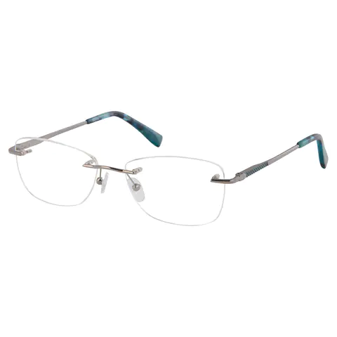 Rectangle Silver Eyeglasses