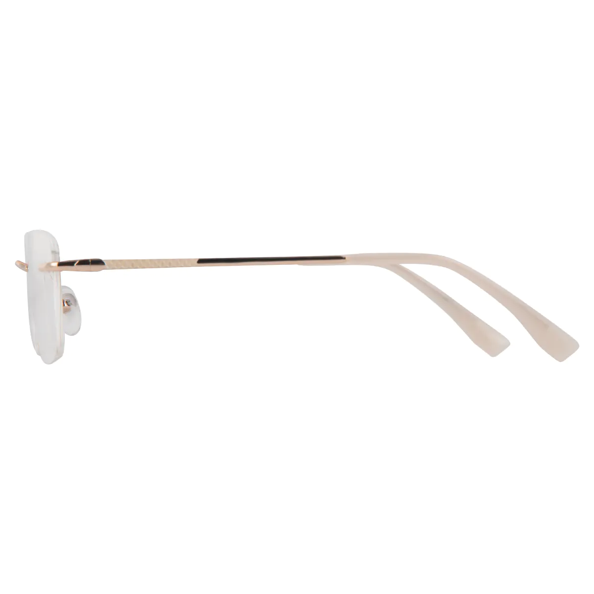 Rectangle Gold Eyeglasses