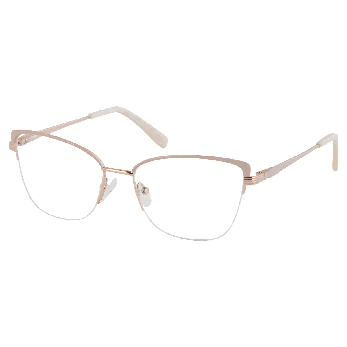 Browline Rose Gold Eyeglasses