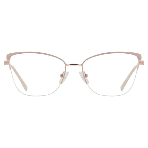 Browline Rose Gold Eyeglasses