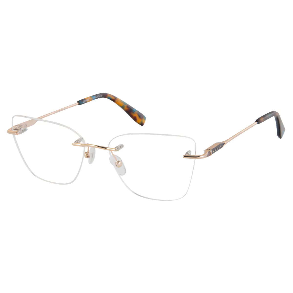 Square Gold Eyeglasses