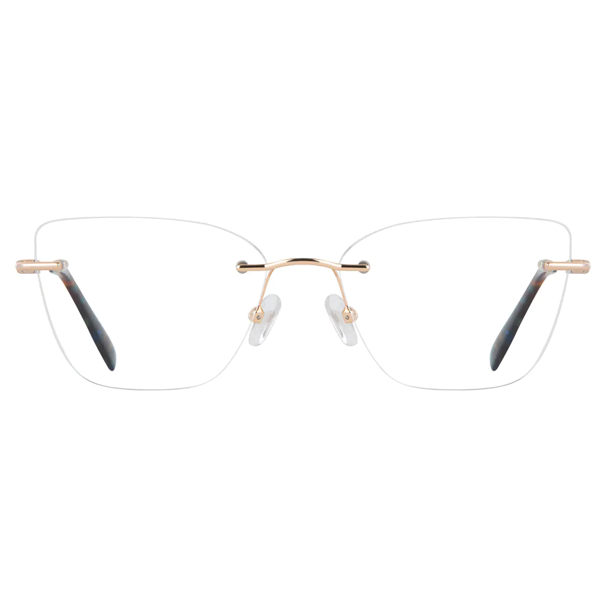Square Gold Eyeglasses