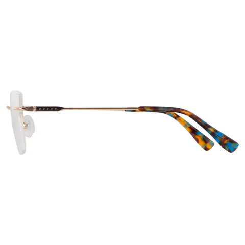 Square Gold Eyeglasses