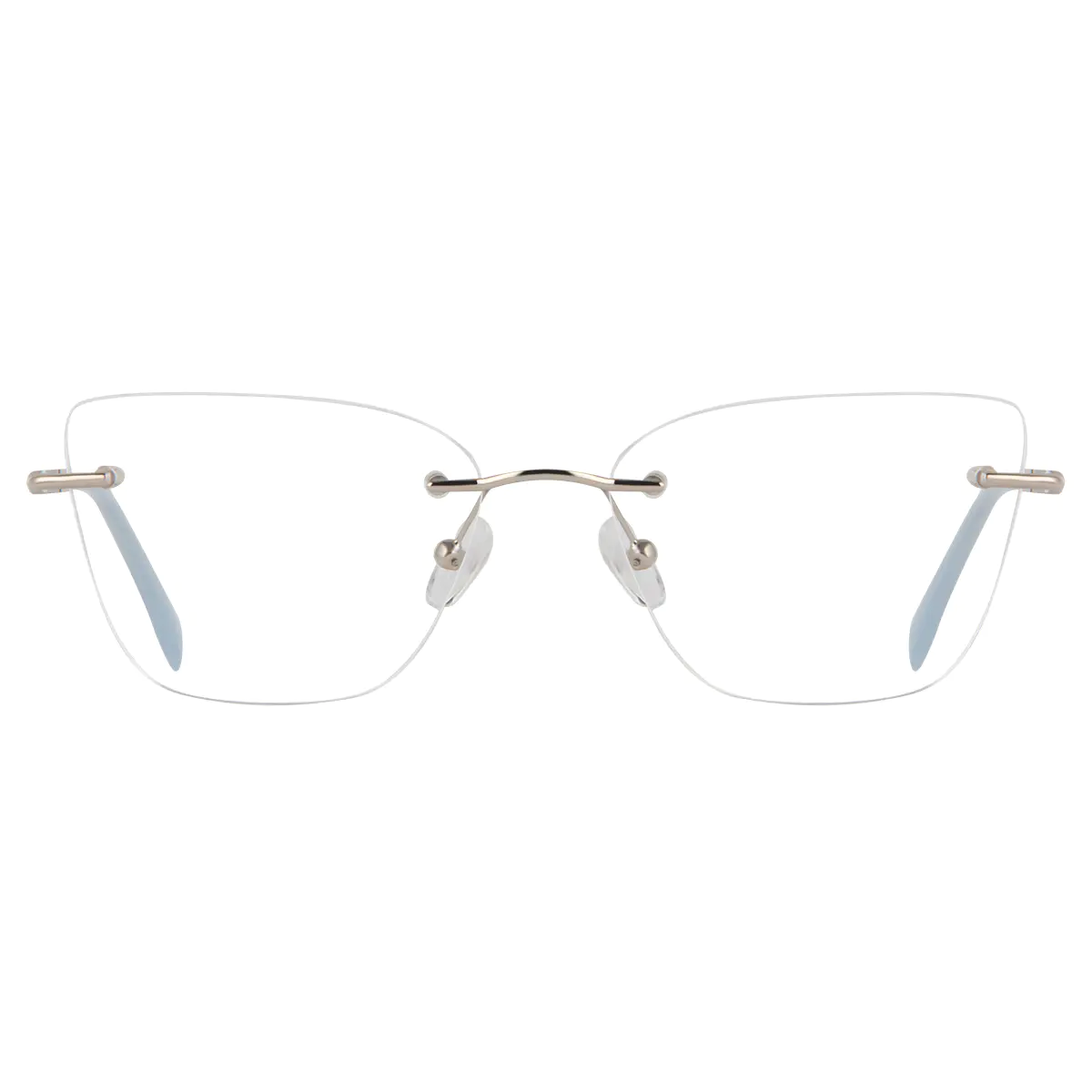 Square Silver Eyeglasses