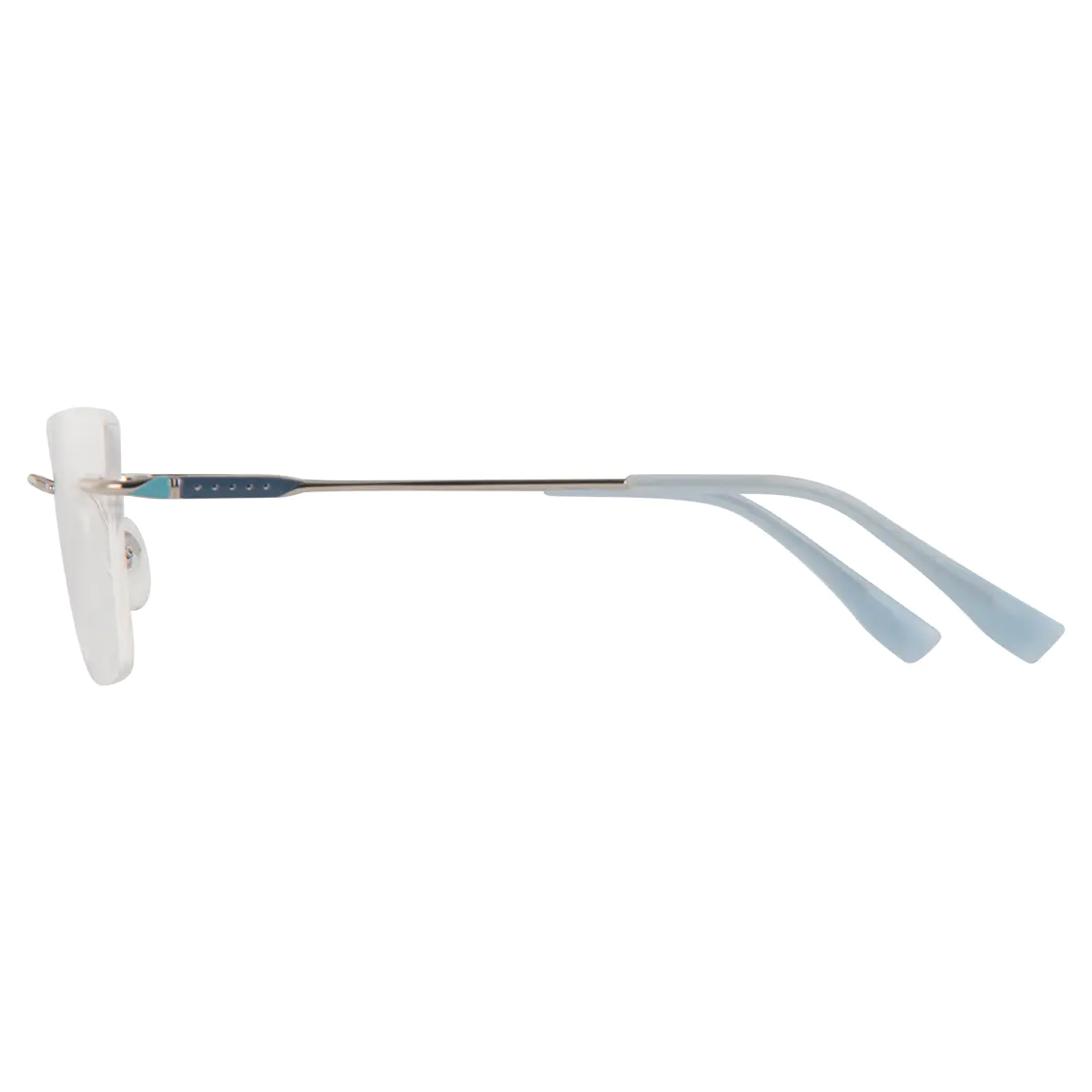 Square Silver Eyeglasses