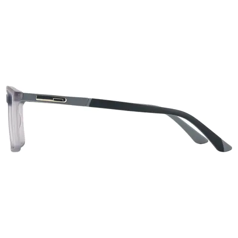 Rectangle Grey Eyeglasses