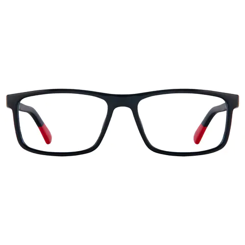 Rectangle Black/Red Eyeglasses