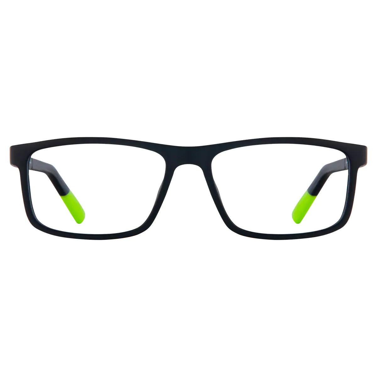Rectangle Black/Green Eyeglasses