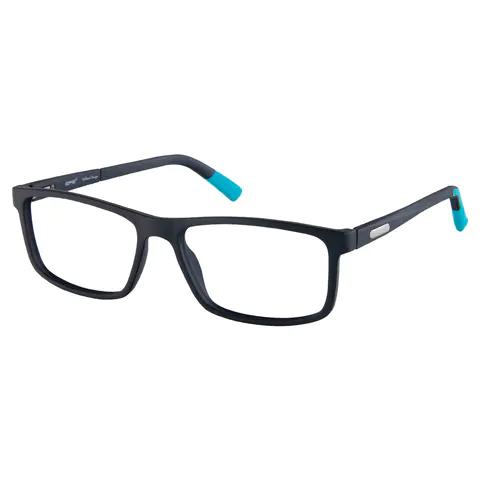 Rectangle Black/Blue Eyeglasses