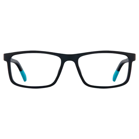 Rectangle Black/Blue Eyeglasses