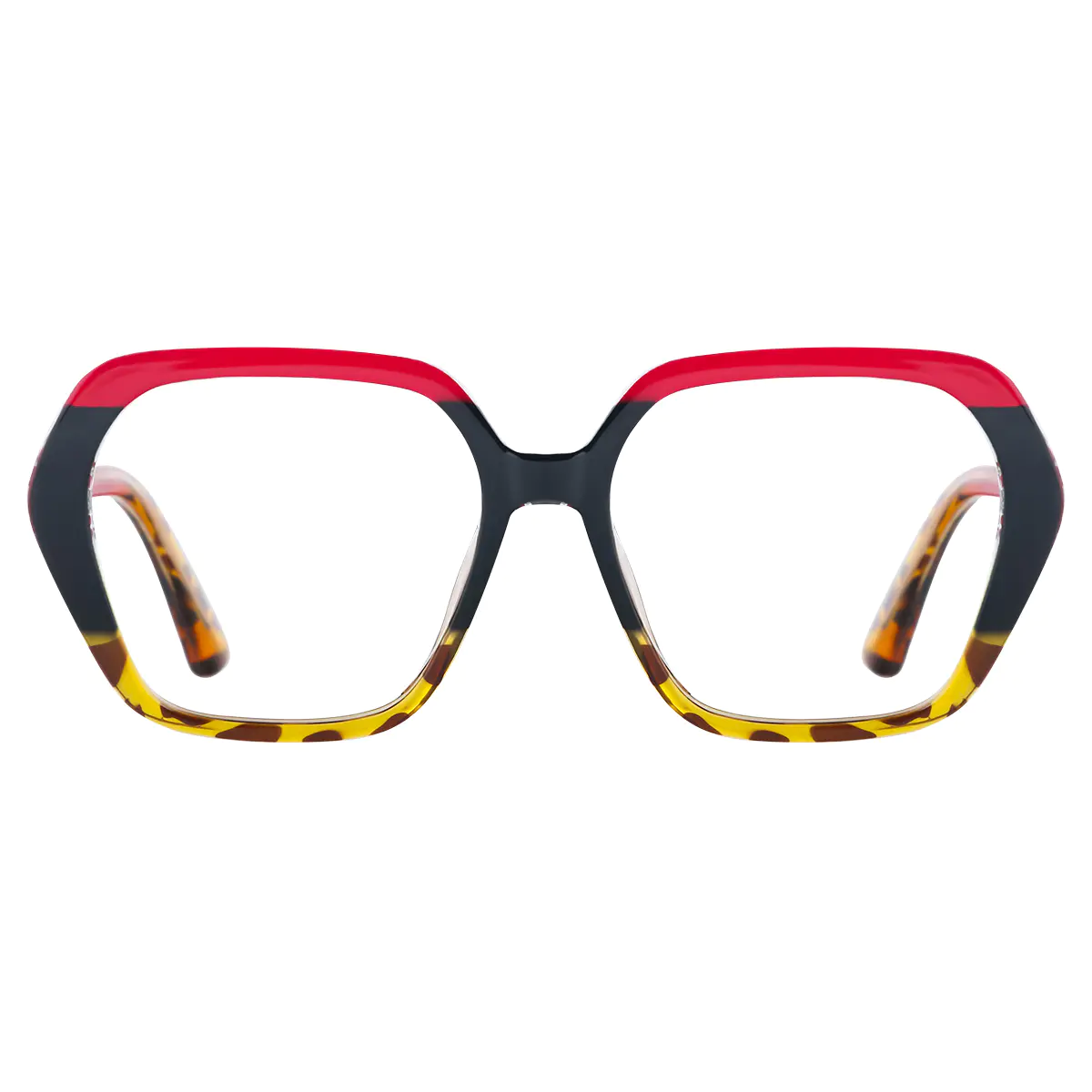 Square Red/Tortoiseshell Eyeglasses