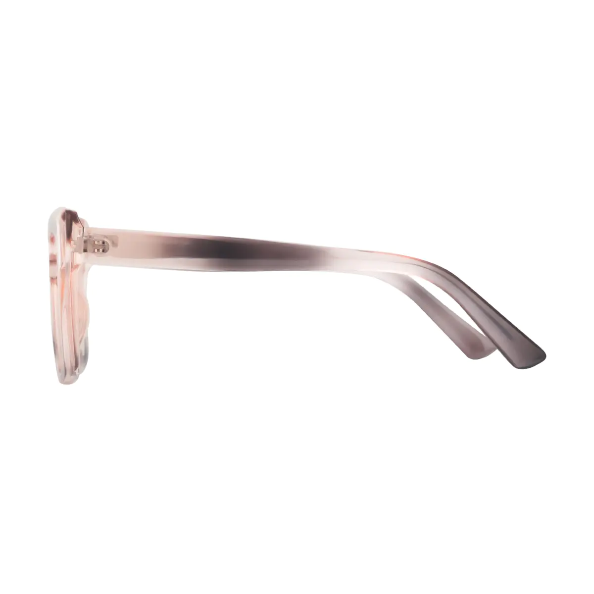 Square Transparent Gray/Transparent Pink Eyeglasses