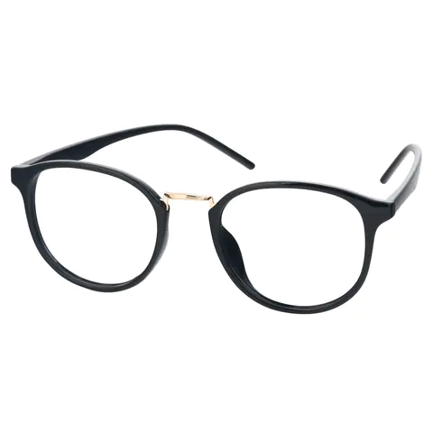 Round Black Eyeglasses