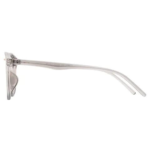 Round Light Gray Eyeglasses