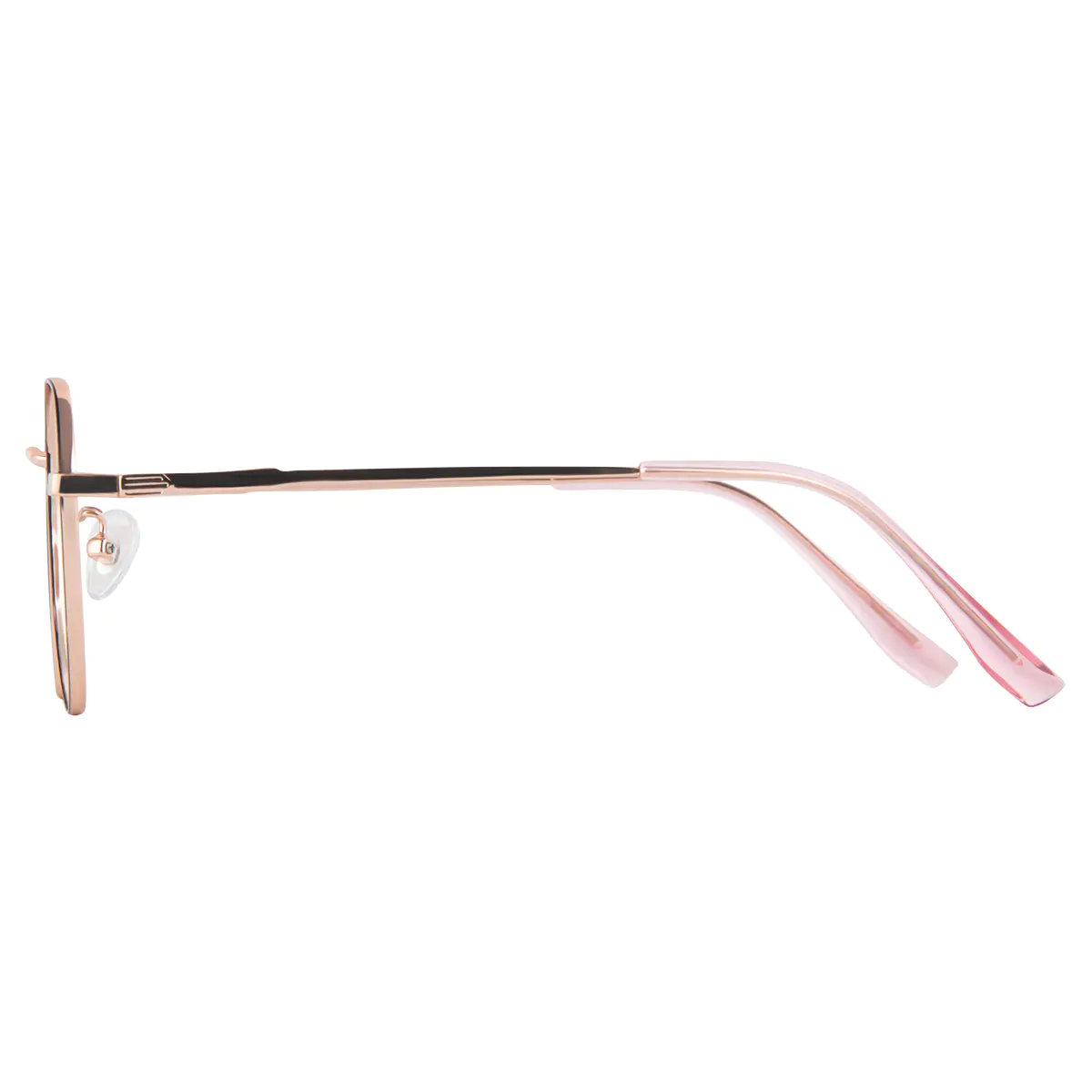 Round Black Gold Eyeglasses