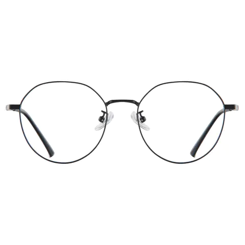 Round Black Eyeglasses