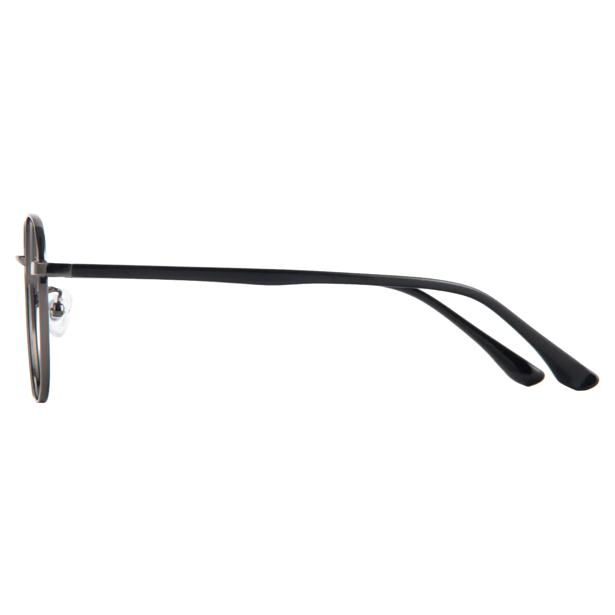 Round Grey Eyeglasses
