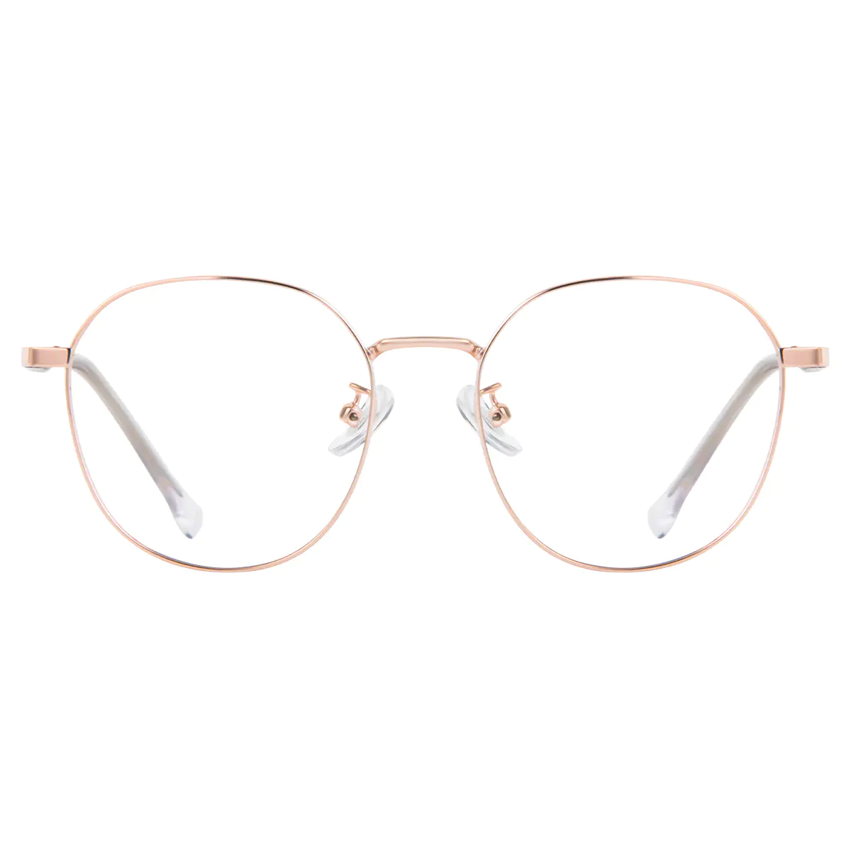 Round Rose Gold Eyeglasses