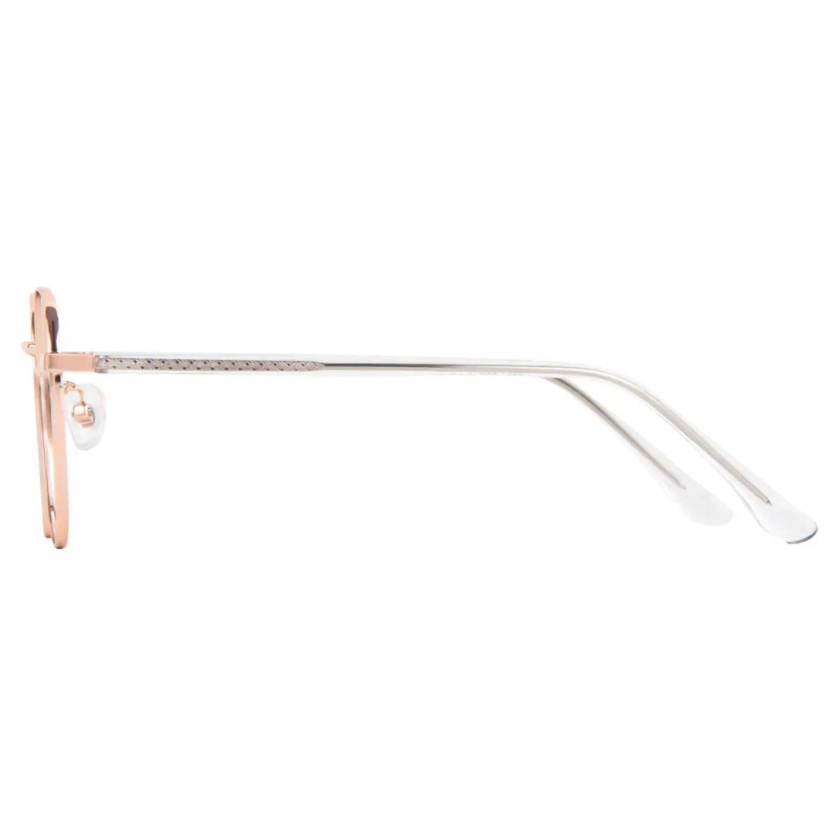 Round Rose Gold Eyeglasses
