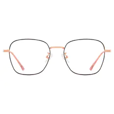 Square Black/Gold Eyeglasses