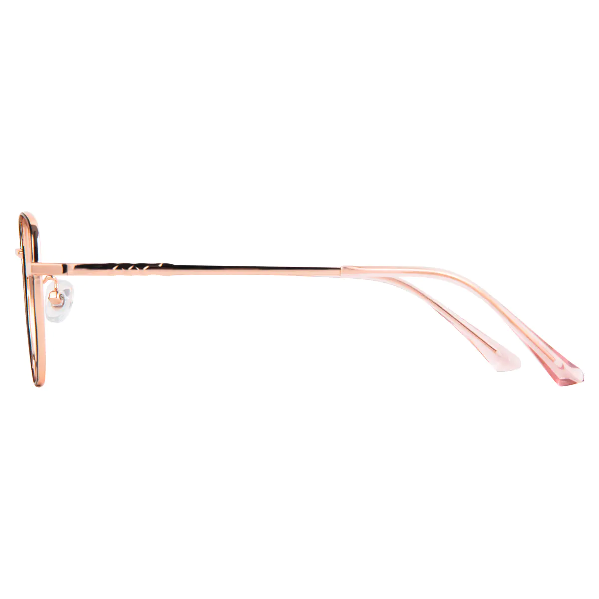 Square Black Gold Eyeglasses