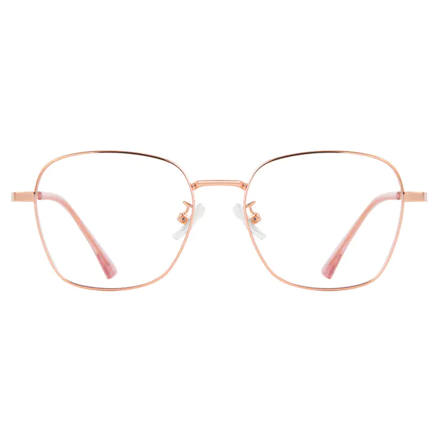 Square Rose Gold Eyeglasses
